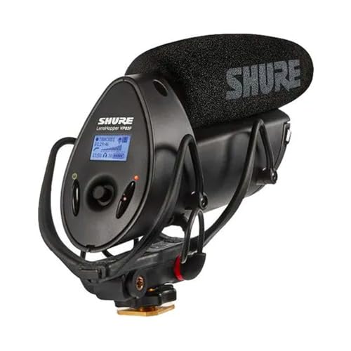 Shure VP83F Lenshopper - Robustes, extrem leichtes Kamera Mikrofon mit integriertem Flash-Recorder & Kopfhöreranschluss - Für hochauflösende Audioaufnahmen - Schwarz