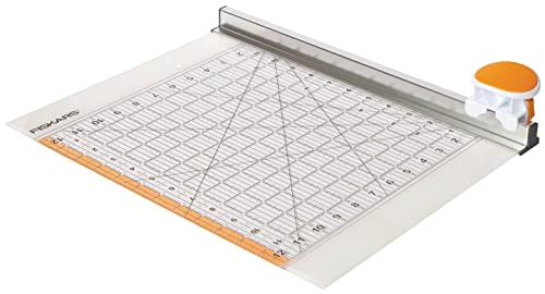 Fiskars Rollmesser mit Lineal, 12" x 12", Orange/Weiß, 1016264