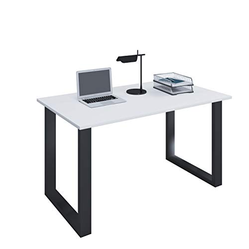 Holz Schreibtisch Computertisch Arbeitstisch Büromöbel Lona U SW weiß