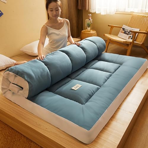 QIANMEI Japanische Futon-Matratze – Vollverdickte Tatami-Bodenmatte, Schlafunterlage – Atmungsaktives Bodenliege-Gästebett for Camping-Couch (Color : C, Size : 120X200cm)