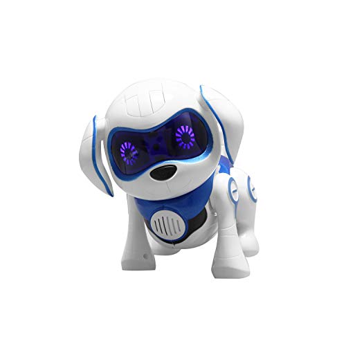 Yuattory Roboter Hund Elektronisches Haustier Spielzeug Drahtlose Roboter Welpen Wird Sprechen Fernbedienung Hund Roboter Haustier Spielzeug für Kinder MäDchen Blau
