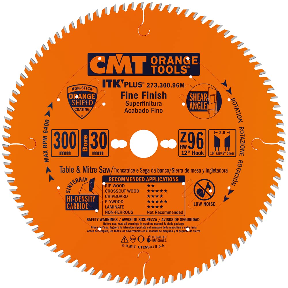Cmt orange Tools 273.300.96 M – Kreissägeblatt (Ultra ITK) 300 x 2,4 x 30 Z 96