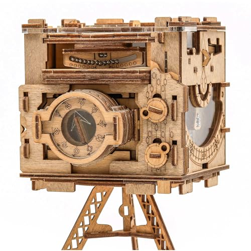 iDventure Cluebox PRO - Sherlocks Photocamera: Puzzlebox Escape Room Spiel - kniffeliges 3D Holzpuzzel Rätselbox - einzigartige Knobelspiele - Brainteaser Box Für Erwachsene und Sequenzielle Puzzle