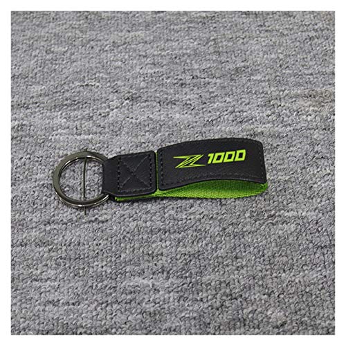 LIJSMZ 3D-Schlüssel-Halter-Kette Sammlung Keychain Fit for Kawasaki Z1000 Z800 Z900 Z650 Z1000SX Motorrad Schlüsselanhänger Schlüssel (Color : Green, Numbering : 1000)
