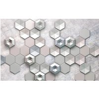 Vliestapete Hexagon Concrete Komar grafisch