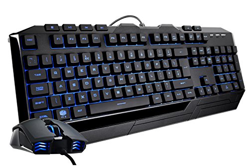 Cooler Master Devastator 3 Membran Gaming Tastatur 'Full-Size, Bis zu 2400 DPI, 7 LED Farben' SGB-3000-KKMF1-UK