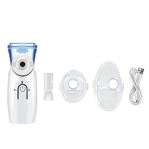 Inhalationsgerät für Erwachsene und Kinder, USB-C Wiederaufladbarer Inhalator Mit Tragbarem Design, Einfach zu Bedienen und zu Reinigen, Effiziente Zerstäubung für den Heim- und Reisegebrauch