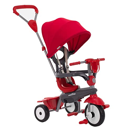 smarTrike Breeze Plus Dreirad für Kleinkinder im Alter von 1-3 Jahren – Variables( mehrstufiges) 4-in-1-Dreirad (Rot)
