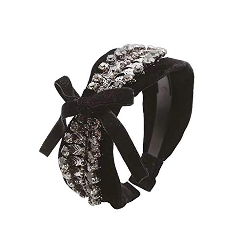 Korean Velvet Full Diamond Black Wash Haarband Weibliches Stirnband Haarnadel Druckhaar Einfach und vielseitig silber