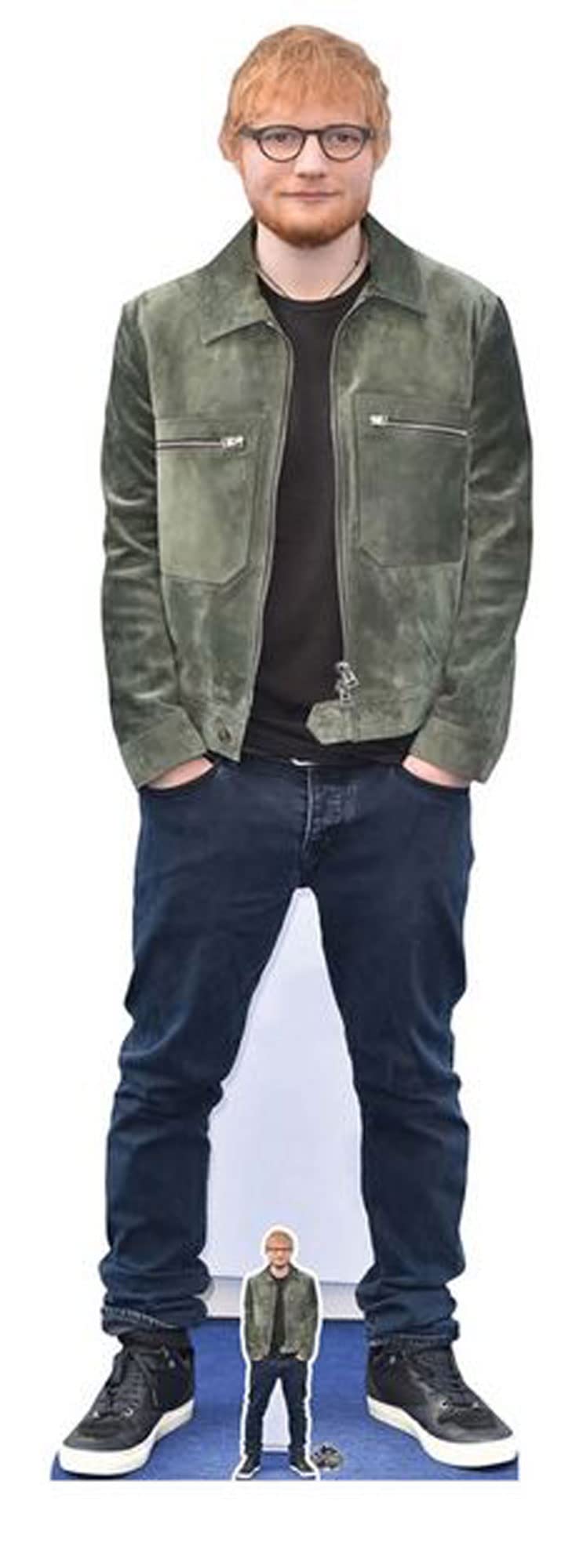 empireposter Ed Sheeran - Green Jacket - Musiker VIP Pappaufsteller Standy - 58x174 cm
