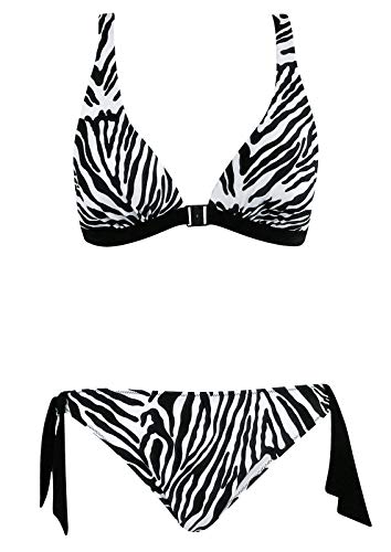 OPERA Bikini 62.6, schwarz/Weiss, Größe 40B