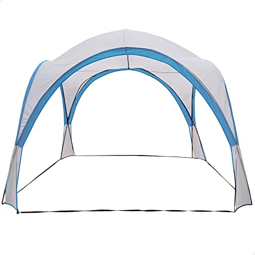 Aktive 52895 - Campingzelt für den Außenbereich, leicht, einfache Montage und Transport, Maße 320 x 320 x 260 cm, offenes Zelt, Sonnenschutz, Strandschatten