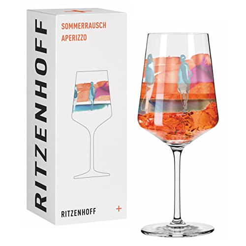 RITZENHOFF SOMMERRAUSCH Aperitifglas #9 von Virginia Romo, aus Kristallglas, 544 ml, spülmaschinengeeignet, in Geschenkverpackung