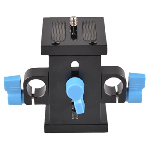 LYEAA Universal DSLR Camera Rail Support System with Adjustable Base Plate for Follow