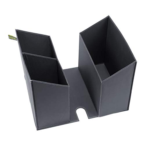 Faltbarer Schreibtischeinsatz für Faltboxen Small+Large Dunkel Grau 30x24x21cm Schrank Arbeitsplatz Home Office
