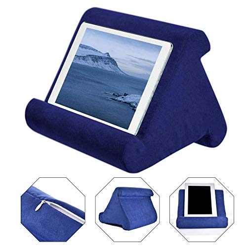 Tablet Halter Kissenständer Tablet Kissen, Buchhalter Telefon Ständer, Tablethalter IPad Ständer Halterung für Bett, Sofa,Auto, Tisch, Kompatibel mit Apple Telefon/IPad/Samsung Galaxy/EReader/Buch