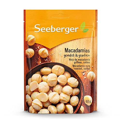 Seeberger Macadamias geröstet gesalzen, 13er Pack (13 x 80 g)