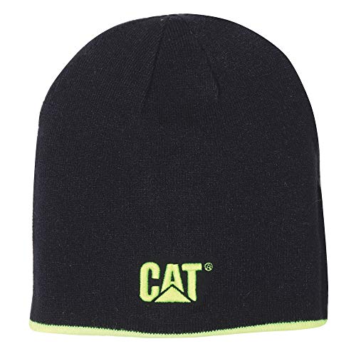 Caterpillar Herren Reversible Logo Cap Strickmütze, gelb, Einheitsgröße