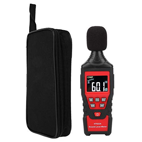 Dezibel Messgerät, Dezibel Messgerät für Schallpegelleser, Tragbares Tragbares Digitales Schallpegelmessgerät, Dezibel Geräuschprüfgerät(HT622A)