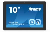 iiyama Prolite TW1023ASC-B1P 25,5cm (10,1 Zoll) LED-Monitor WXGA 10 Punkt Multitouch kapazitiv (HDMI, USBx2, RJ45), Android OS, PoE, schwarz