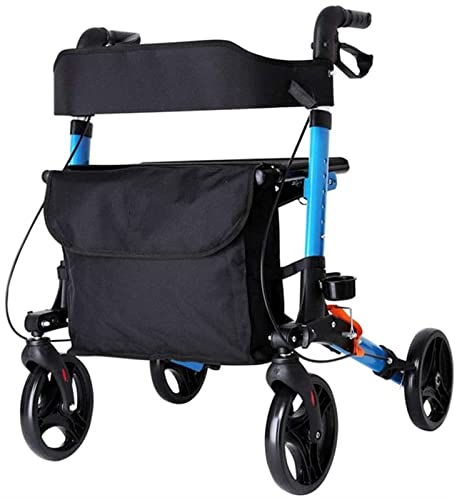 Trolley-Gehhilfe mit Rad und Sitz, Multifunktions-Gehhilfe für ältere, behinderte und verletzte Patienten. Doppelter Komfort