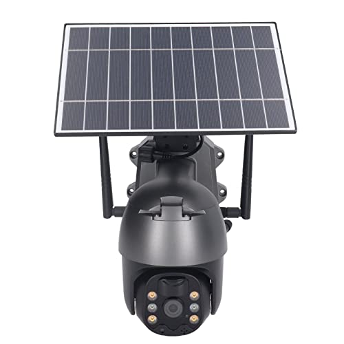Oumefar Solar-Überwachungskamera, PIR-Bewegungserkennung 3MP 1080P HD Farbe Nachtansicht IP65 Wasserdichte Überwachungskamera Wireless Outdoor (2,4-GHz-WLAN)