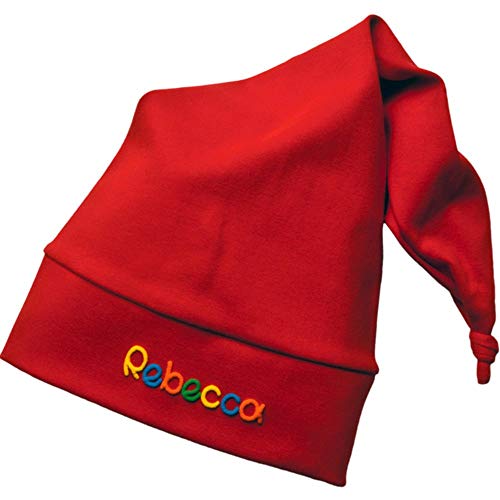 mein-name Zipfelmütze rot, Kindermütze, Kinderhaube, Mütze für Mädchen oder Junge