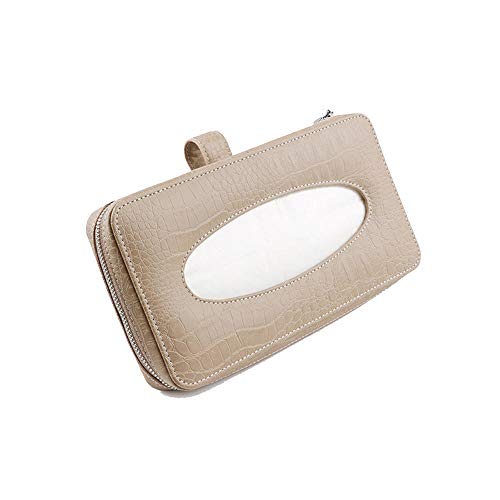 ZXGQF Tissue Box Pu Auto Papierhandtuchhalter Für Zuhause BüroAuto Dekoration Tissue Box Halter, Gelb