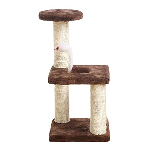 Katzenturm | Katzenkletterturm - Kratzbaum für Katzen, mehrschichtiges Design, Katze liegt und ruht, Keine Krümel, für Kätzchen und kleine Katzen Eolaks