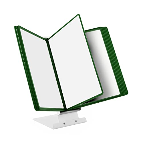 Leviatan Tisch-Sichttafelsystem Aufsteller für Sichttafeln + 10 Sichttafeln grüne