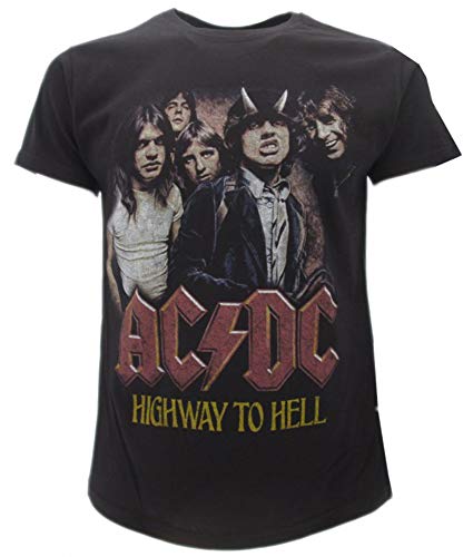 AC/DC Original Highway to Hell H2H T-Shirt mit Etikett und Originalitätsetikett T-Shirt, Schwarz , XL