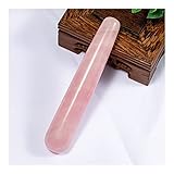 Haus Dekoration Kristall natürliche rosa Rosenquarz Kristall Massage Reiki Stick Massagestäbe Stein Edelsteine ​​und Kristall (Color : Pink Crystal)