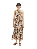 TOM TAILOR Damen Maxikleid mit Volant 1031357, 29549 - Colorful Summerly Design, 38