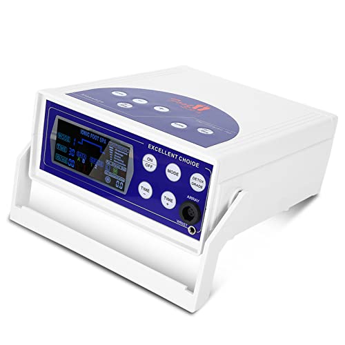 Fußbadmaschine, Entgiftungs-Fußbadmaschinen, Hydrotherapie-Instrument mit Digitalem LCD-Display, Gesundheitstherapie-Instrument Zur Linderung von Müdigkeit, Stimulierung der Durchblutung(EU)
