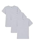 berydale Damen T-Shirt Bd158, Hellgrau Melange - 3er Pack, XXL