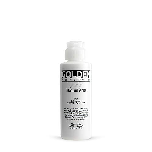 Golden : Fluid Acrylic Paint : 119ml (4oz) : Titanium White