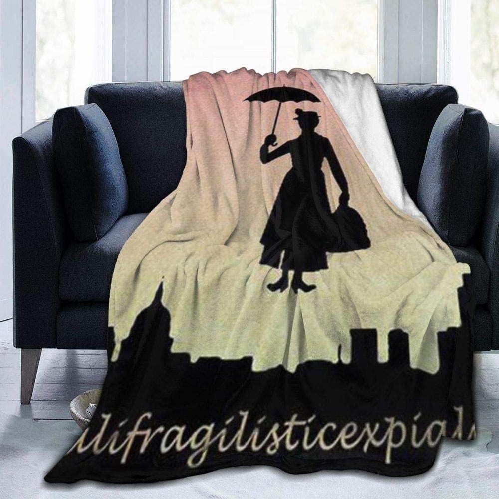 tjxu Weiche und Bequeme leichte Schlafsofa-Decke für alle Jahreszeiten Mary Poppins Überwurfdecke Kinder und Erwachsene Reisen Auto Büro Camping 70 X 100CM