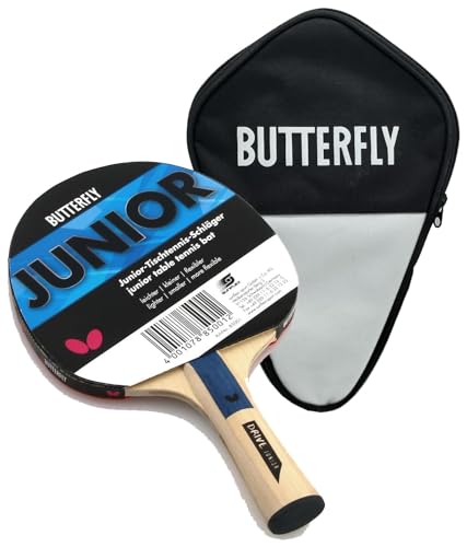 Junior Edition mit praktischer Tasche, hochwertiger Tischtennisschläger und Schlägerhülle von Butterfly