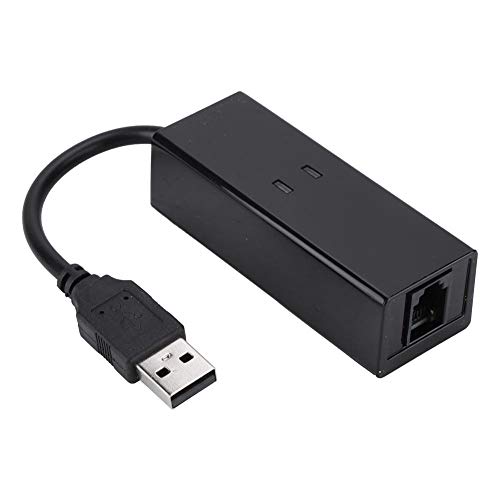 USB-Faxmodem, 1-Port USB 56K Externes DFÜ-Sprachfax-Datenmodem Geeignet für Win7 Win8 Win10 XP