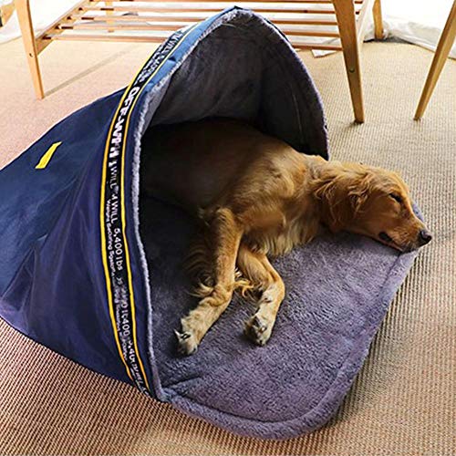 Poetryer Haustier-Schlafsack aus Plüsch, wasserdicht und Winddicht, warm und leicht, weich, faltbar, für Kleine mittelgroße und große Katzen und Hunde