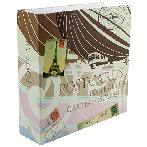 SAFE Karten Sammelalbum Retro Big - Postkarten Sammelalbum + 100 Stk. 9249 Hüllen für A6 Postkarten Aufbewahrung