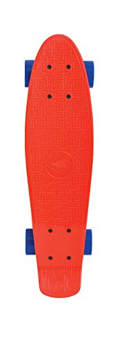 Schildkröt Unisex Jugend Pennyboard, Retro Skateboard Native, Red, 510702, Einheitsgröße