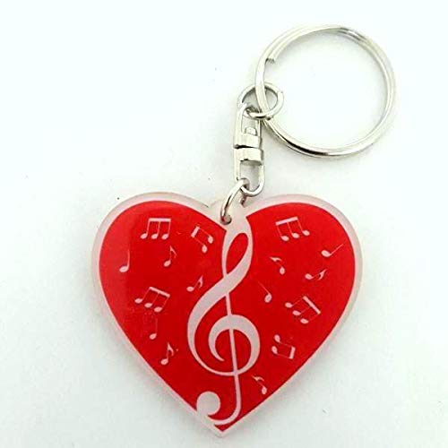 Music Heart 5 Schlüsselanhänger aus Acryl