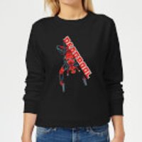Marvel Deadpool Hang Split Frauen Sweatshirt - Schwarz - M - Schwarz