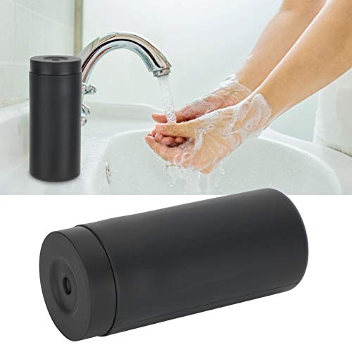 Fyearfly 240ML Seifenspender Manueller Handdesinfektionsmittelspender mit Deckel Weiche Silikonflasche Einfach zusammendrücken für Küche Badezimmer (schwarz)