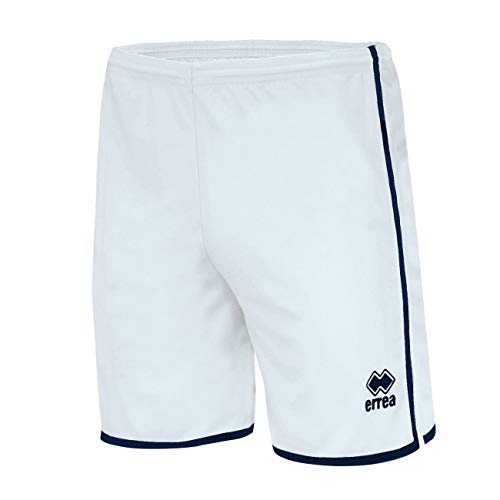 Errea Unisex Bonn Shorts, Weiß/Marineblau, XS