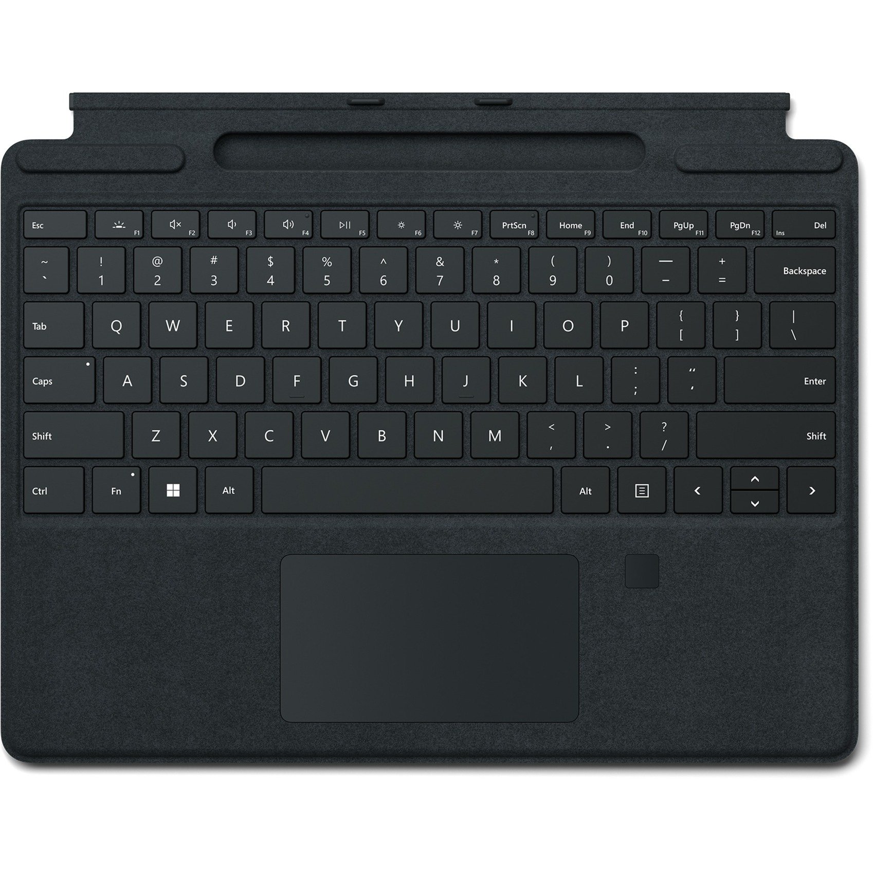 Microsoft Surface Pro 8 Type Cover mit Trackpad und Fingerabdruckleser Schwarz
