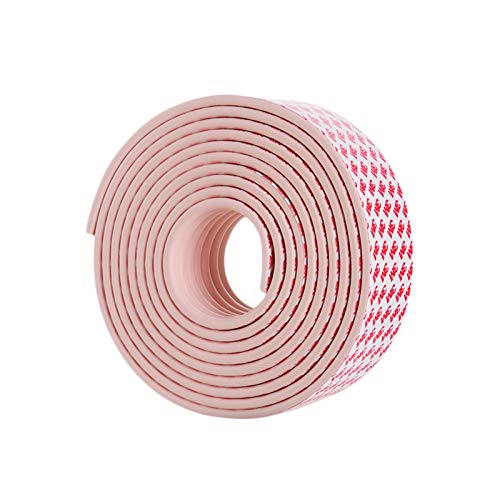 AnSafe Rollkantenschutz, Übe Das Gehen Kinder Wiederverwendbar Praktisch W-Typ Tischkantenschutz Für Möbel, Länge 5m (Farbe : Rosa)