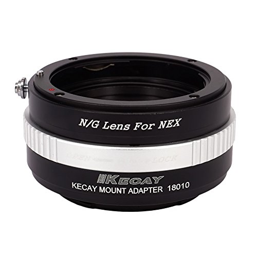 KECAY Objektiv Mount Adapter Ring Objektiv Adapterringe für Nikon G-Type DX AFS Objektiv auf Sony NEX E-Mount-Kamera NEX-3/3C NEX-5 NEX-5C NEX-5N NEX-5R NEX-6 NEX-7 NEX-F3 VG10 VG20 Nikon G - NEX