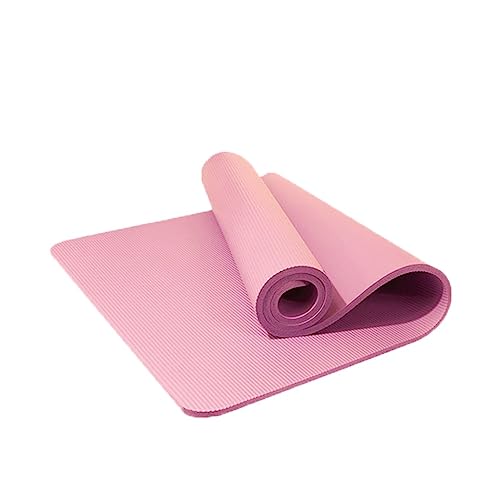 RajoNN Yogamatte, dicke Gymnastikmatte mit Riemen, rutschfestes Schaumstoff-Balance-Pad für Heim-Yoga, Pilates, Stretching, Boden- und Fitness-Workouts